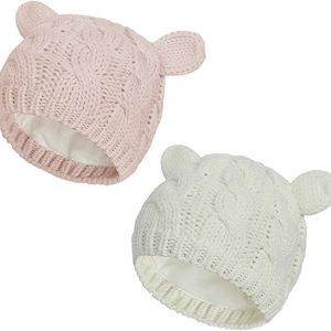 New sealed knitted baby hats 0-3 months